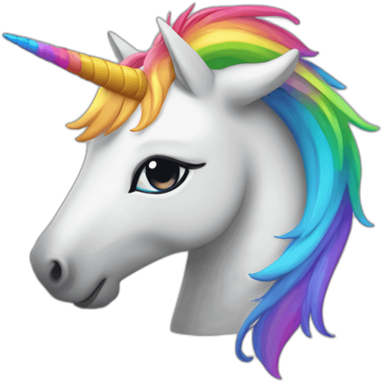 Licorne vomi arc-en-ciel emoji