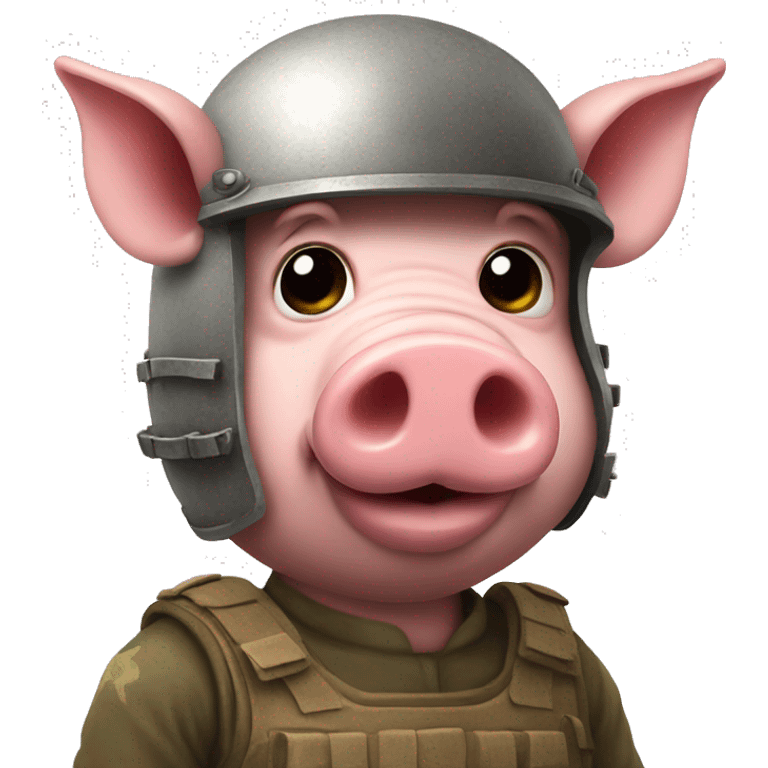 pig in war helmet  emoji