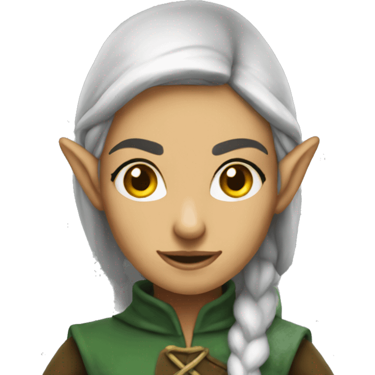 a rogue female elf emoji