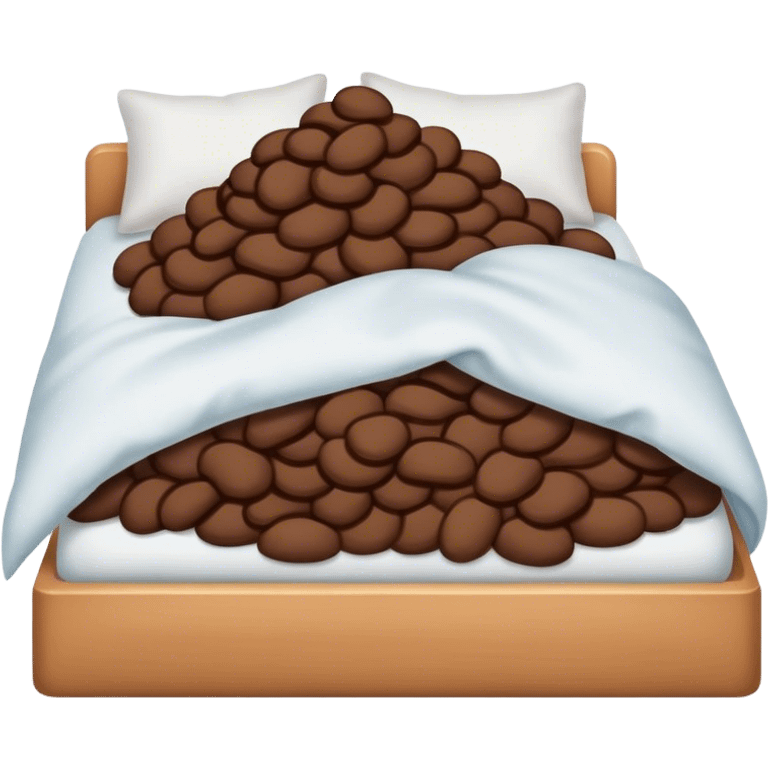 Poop in bed emoji