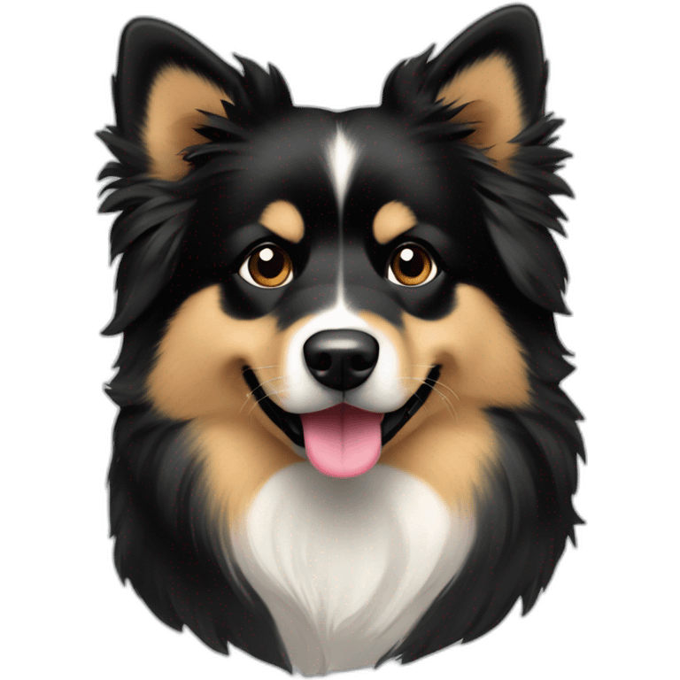 dog svensk lapphund black emoji