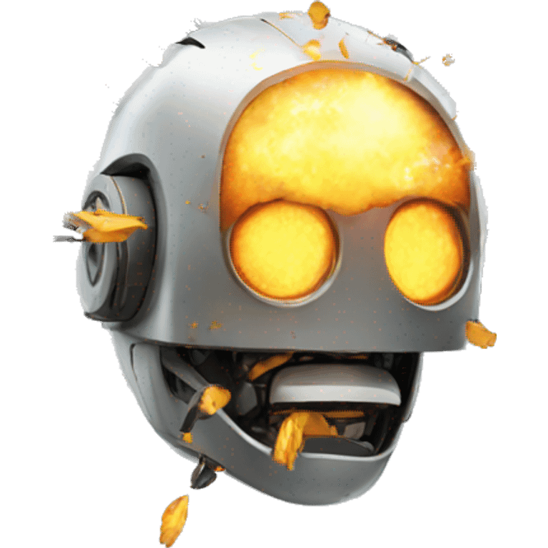 robot head explosion emoji