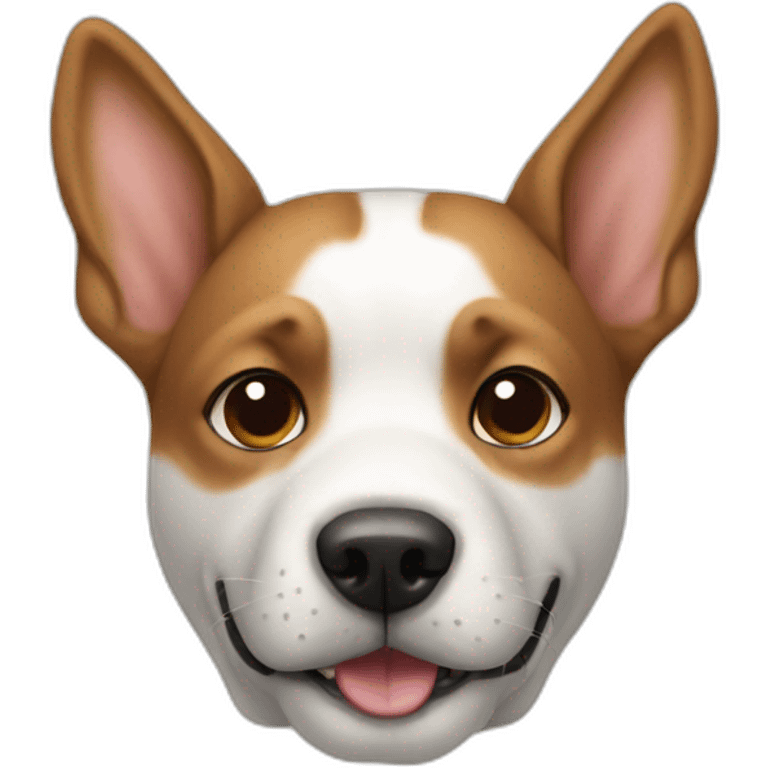 Dog with a tigaret emoji