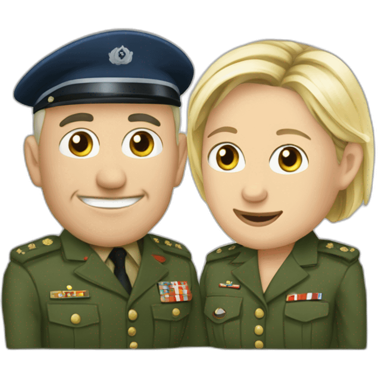 marine lepen with a chechia emoji