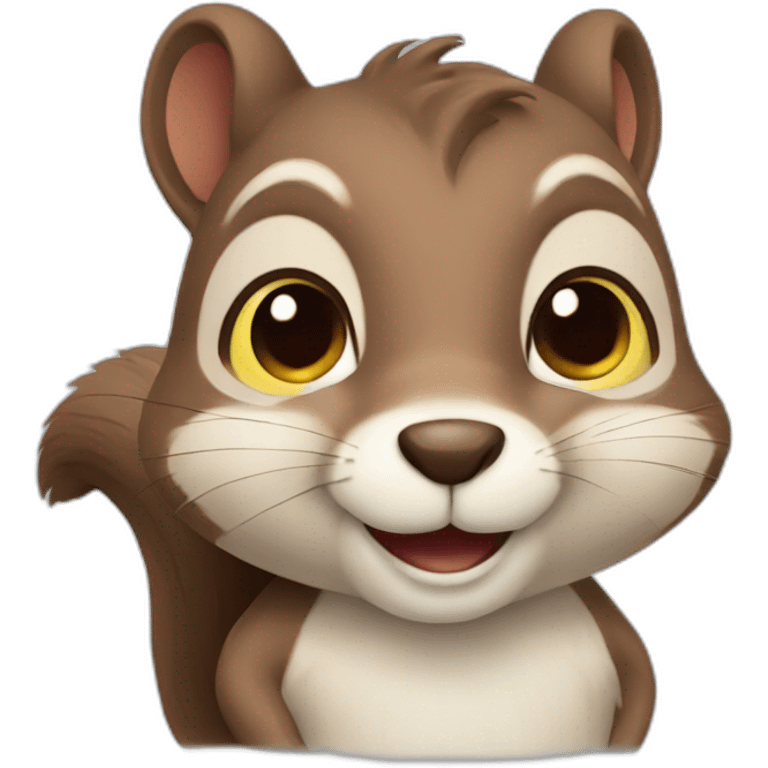 Cute squirrel emoji