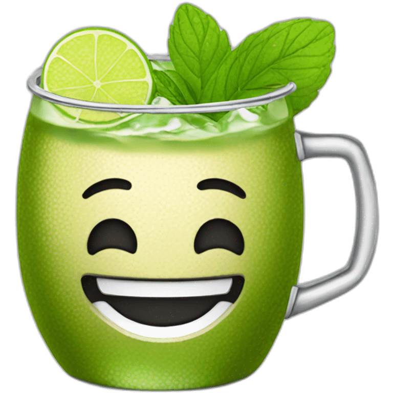 Moscow mule smiling emoji