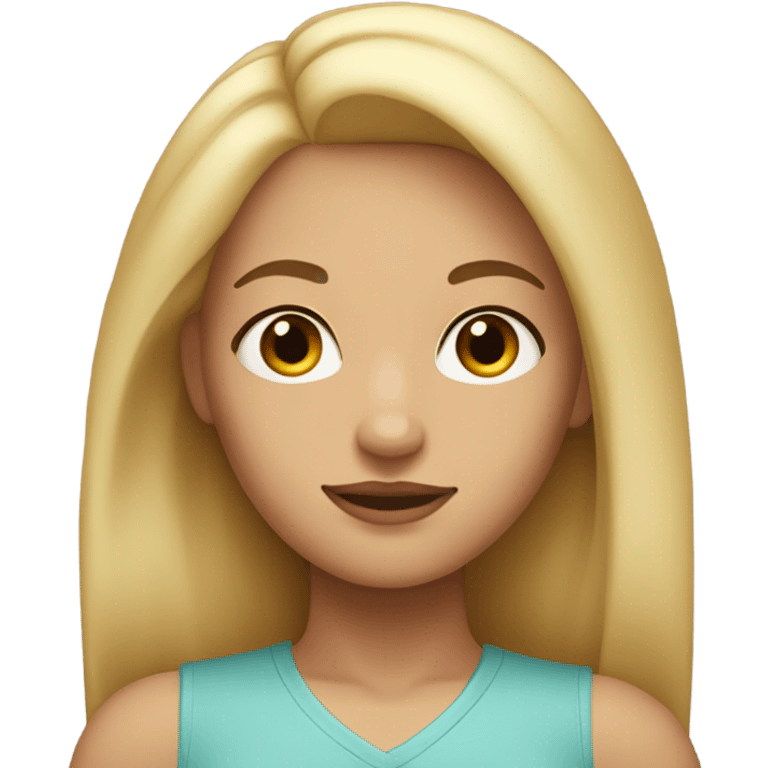 girl blonde eyebrow master emoji