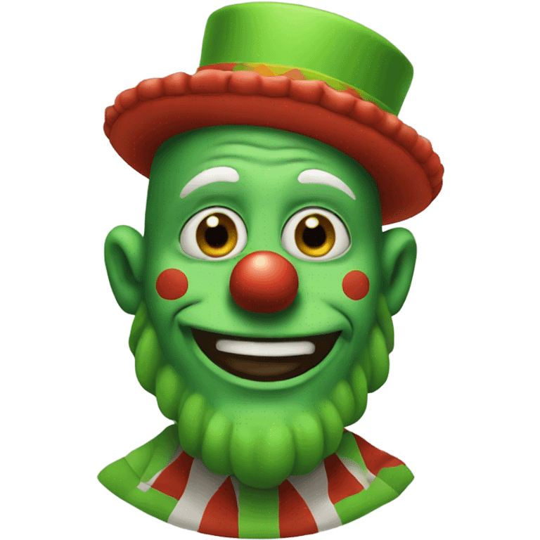 green clown emoji