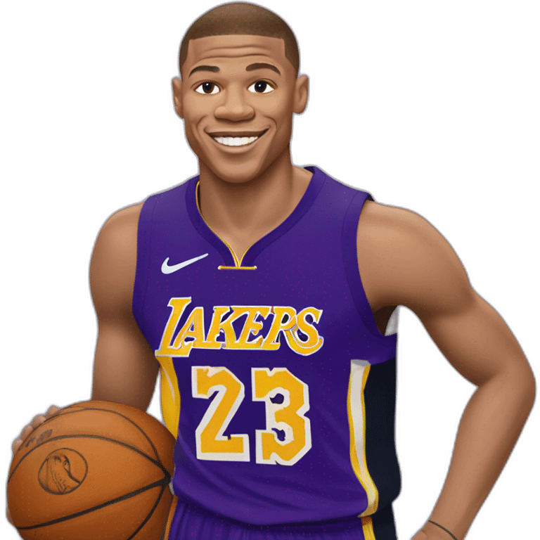 Kylian Mbappé et Lakers emoji