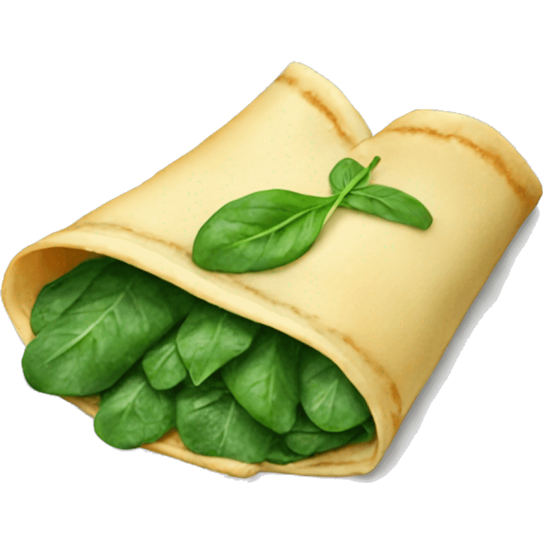 Spinach crepe  emoji