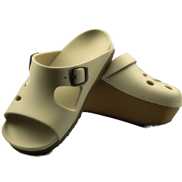 Birken stock Boston clog khaki beige color emoji