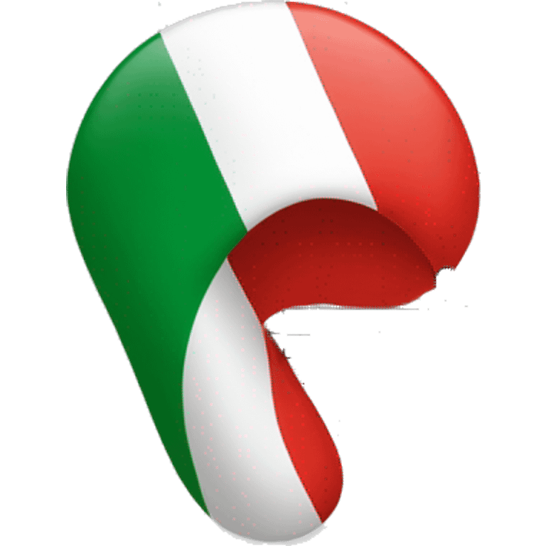 Italian flag and music signs arouns it emoji