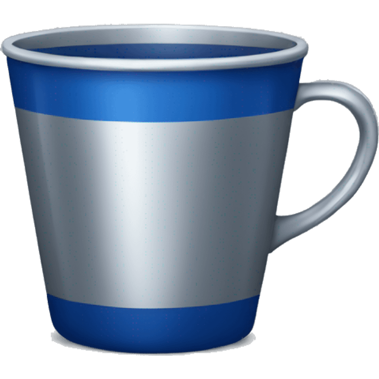 silver and dark blue cup emoji