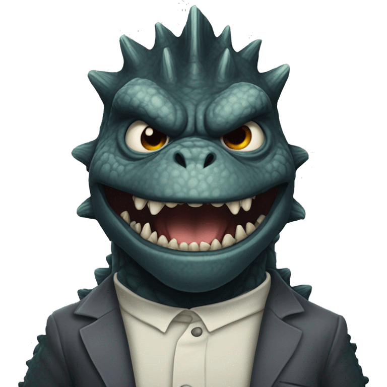 Godzilla dressed as Frankensteins monster  emoji