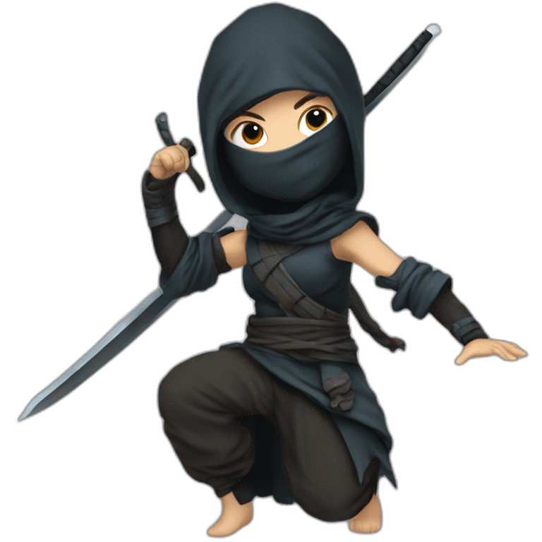 Un ninja avec le bras sur l'épole de mabel de fravity falls emoji