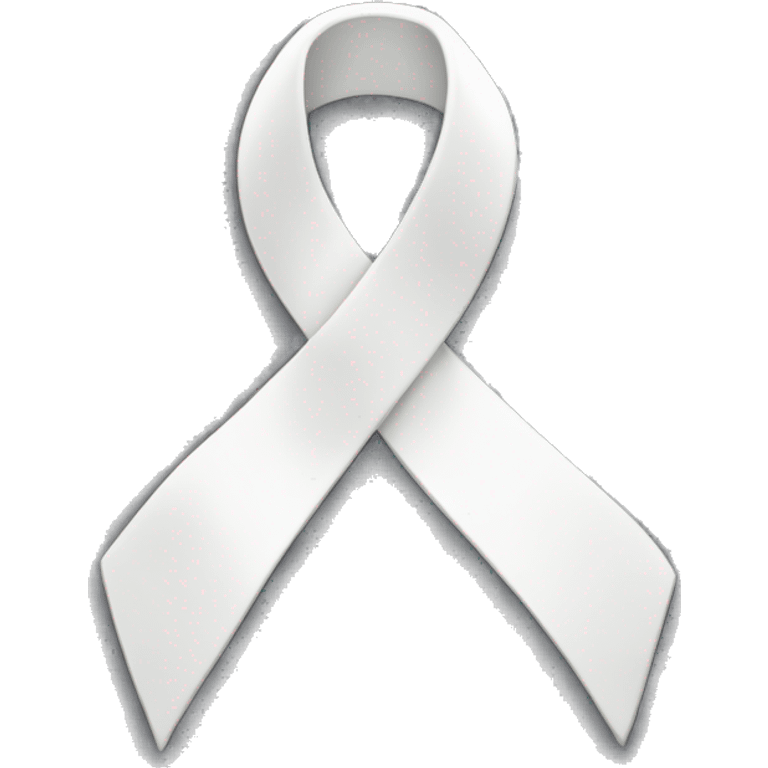 White ribbon  emoji