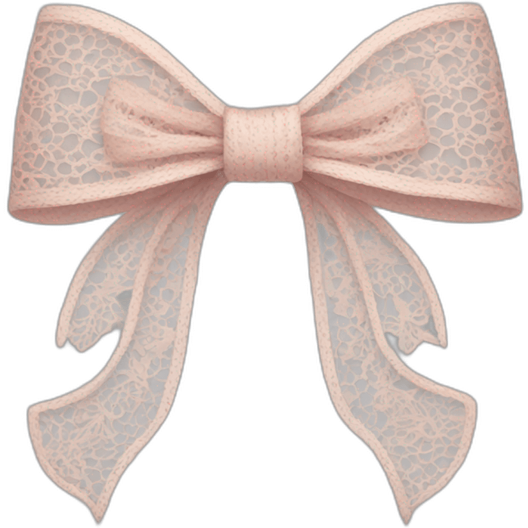 Lace bow emoji