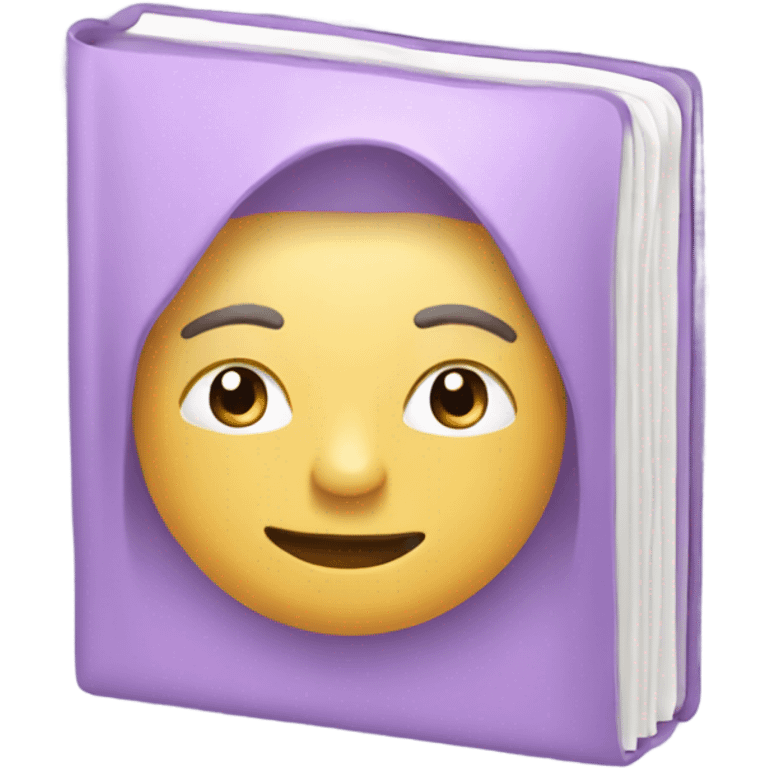 Lilac notepad emoji