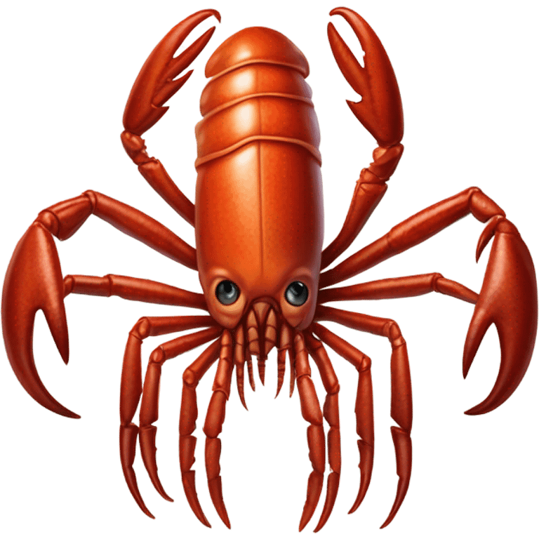 Evil mutated lobster extra claws emoji