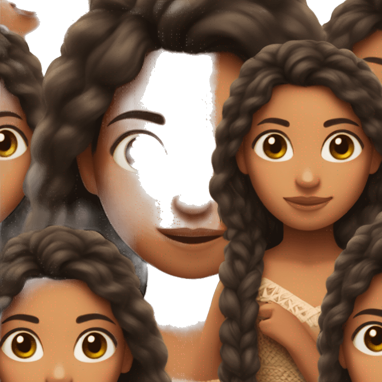 Girl who looks like Moana emoji