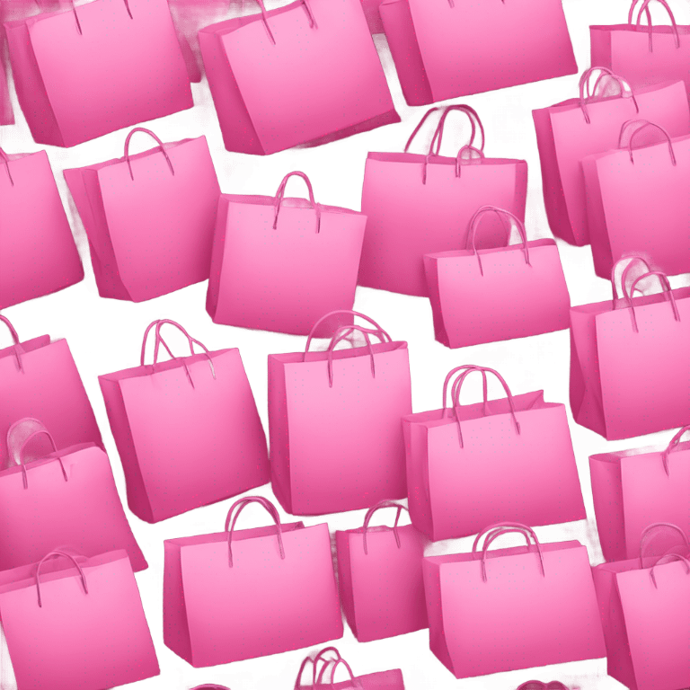 pink shopping bags emoji