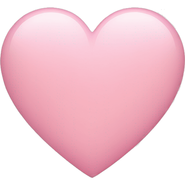 A light pink heart emoji