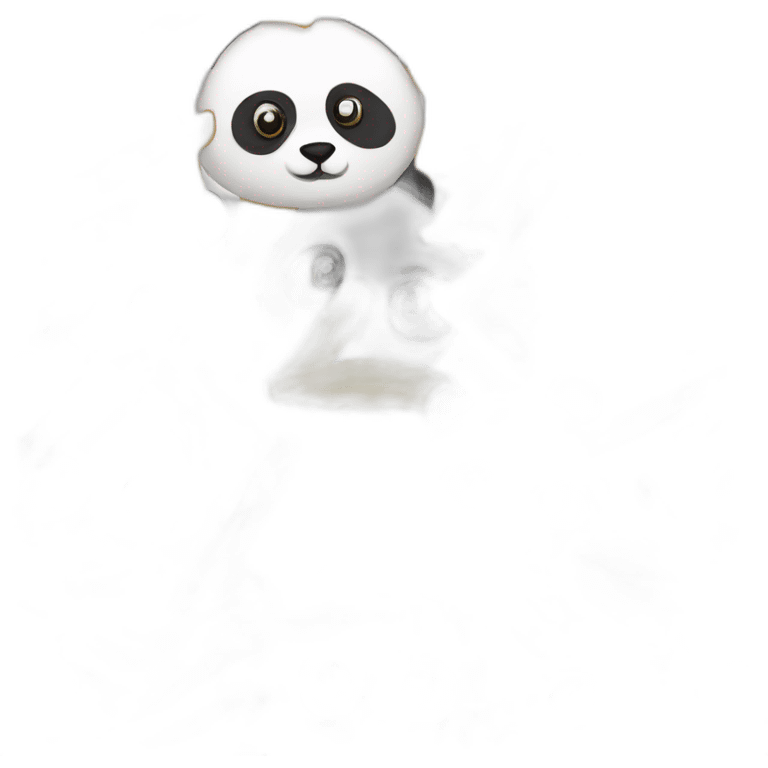 panda eating fries emoji