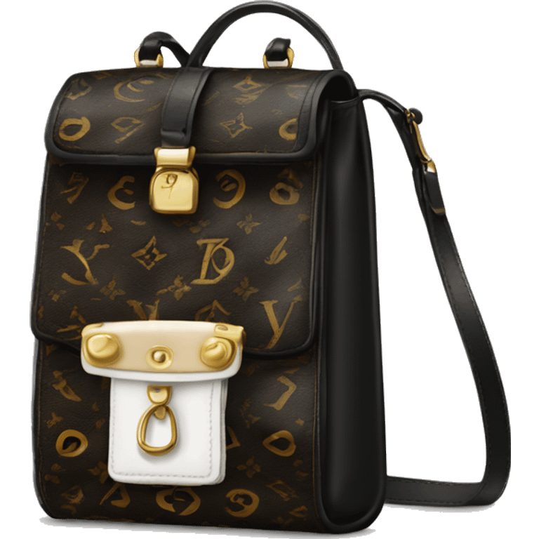 Blach louis vuiton bag emoji