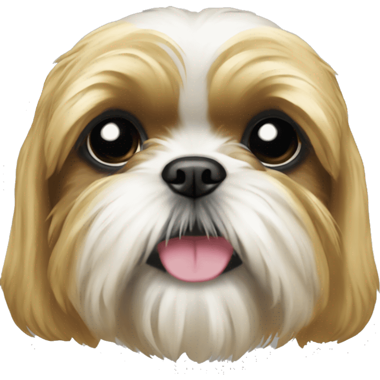 Christmas gold Shih Tzu  emoji