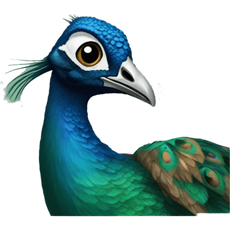 Peacock furr  emoji