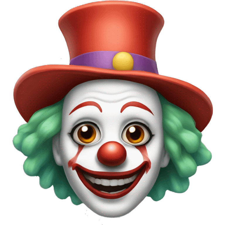 creepy clown remove makeup emoji