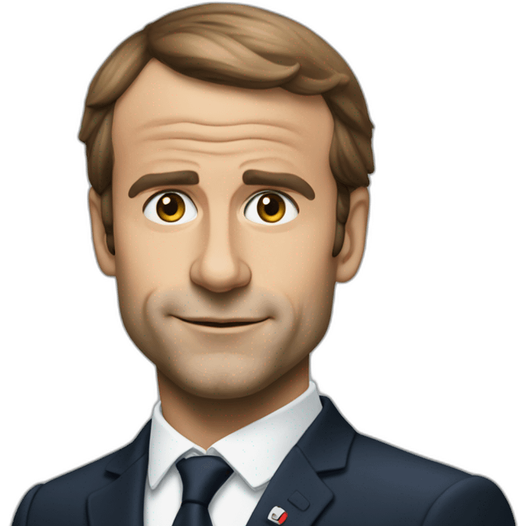 macron qui fait pipi emoji