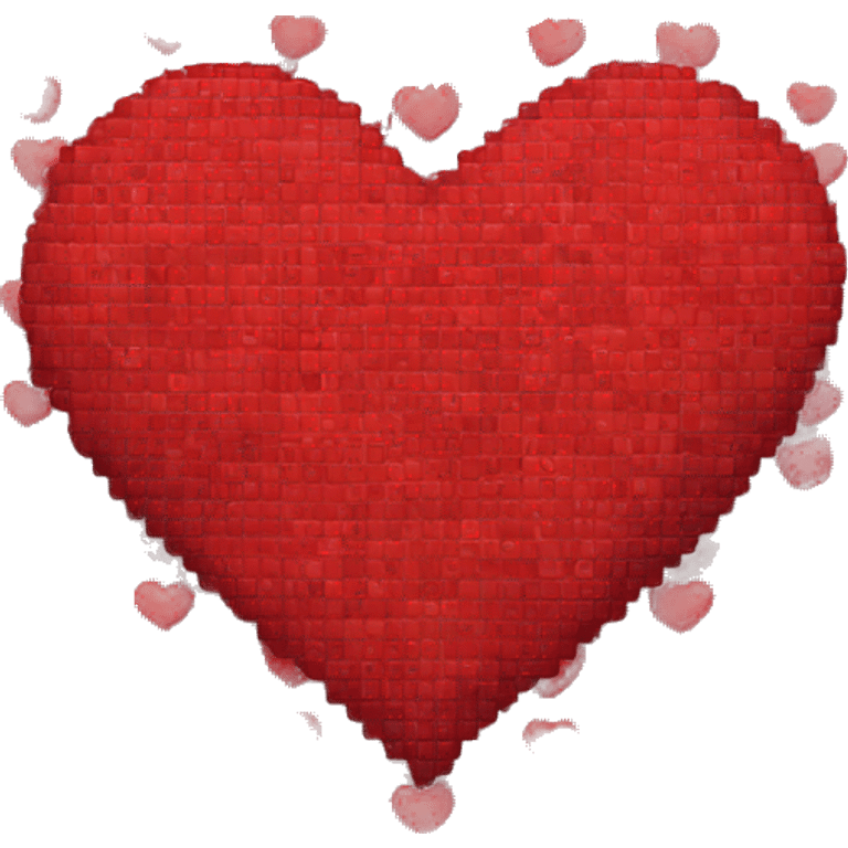 Red pixel heart emoji