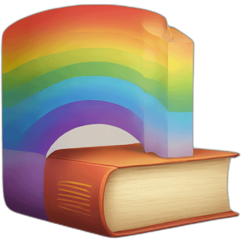 book with rainbow emoji