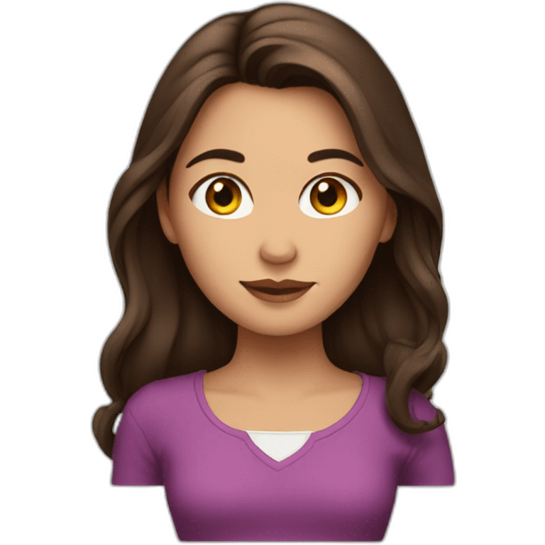 Girl brune  emoji