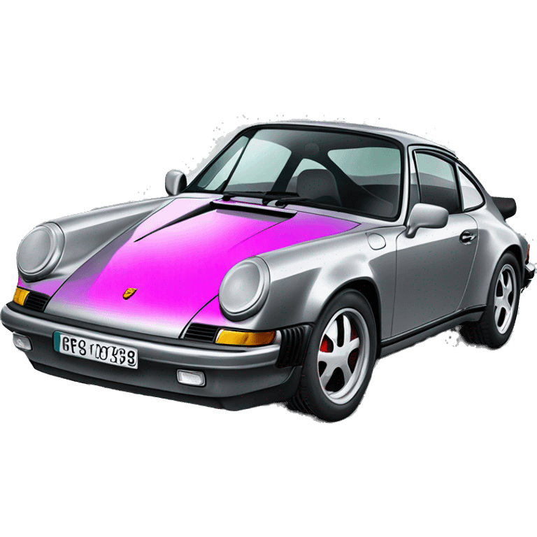 Car Porsche 911 punk emoji