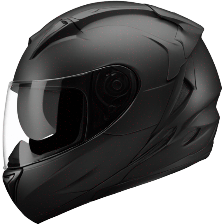 Sport bike Motorcycle helmet black  emoji