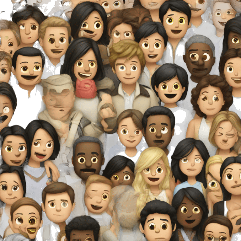 a crowded room emoji