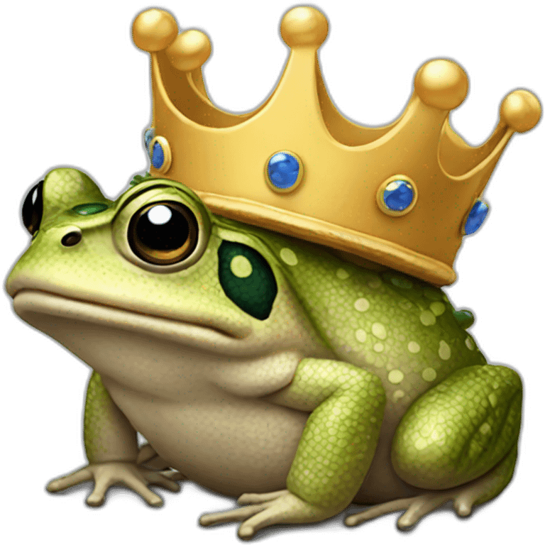 toad with crown on emoji