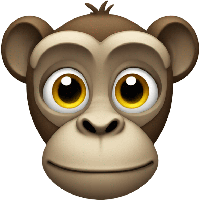 a monkey with a moustache emoji