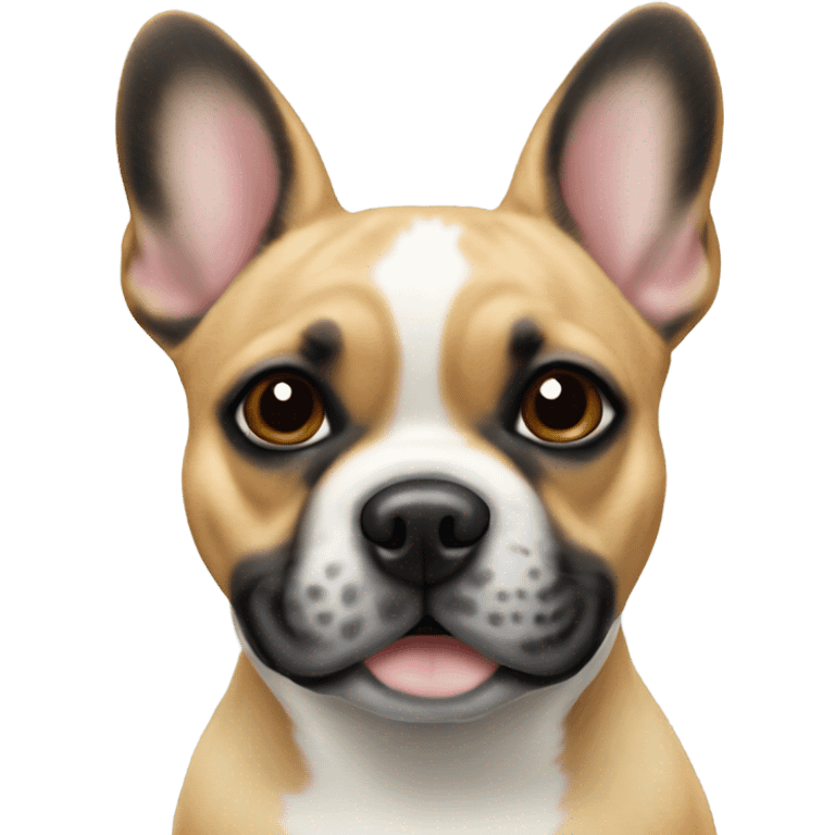 Beige french bulldog and blue heeler  emoji