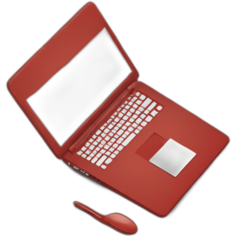 red laptop emoji