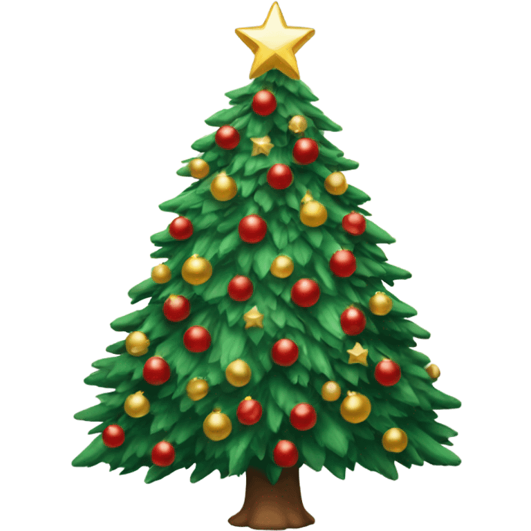 Beautiful big Christmas tree emoji