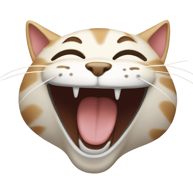 Cat laughing  emoji