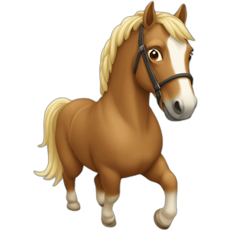 Cheval qui fait du cheval emoji