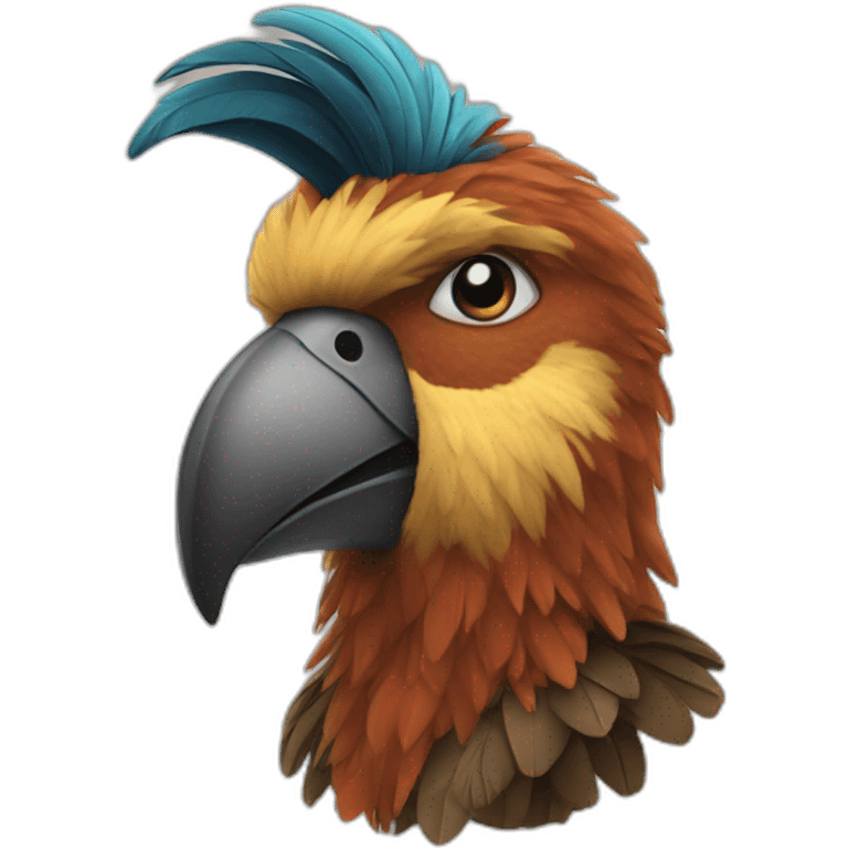 man with beak and feathers emoji