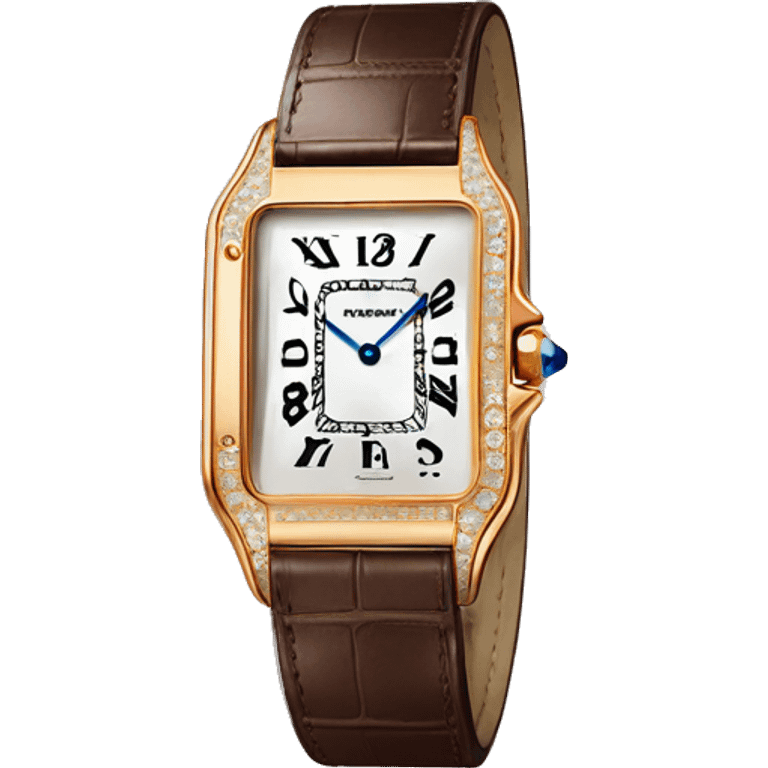 Cartier-santos-dumont-Watch emoji