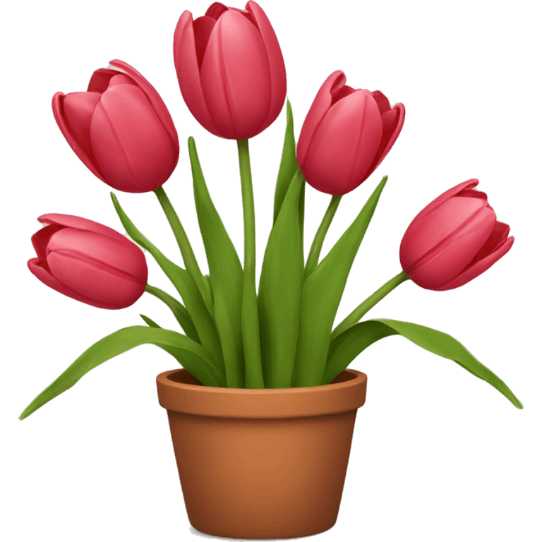 tulips in a pot emoji