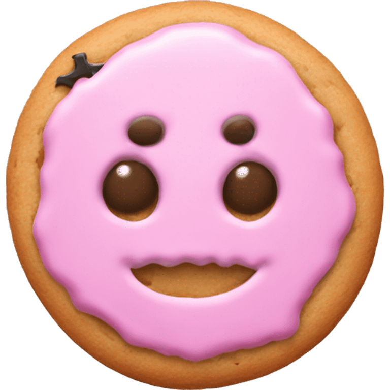 Light pink Halloween one cookies  emoji