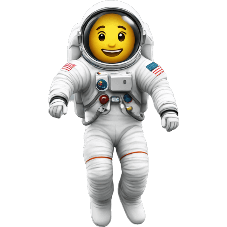 astronaut floating emoji